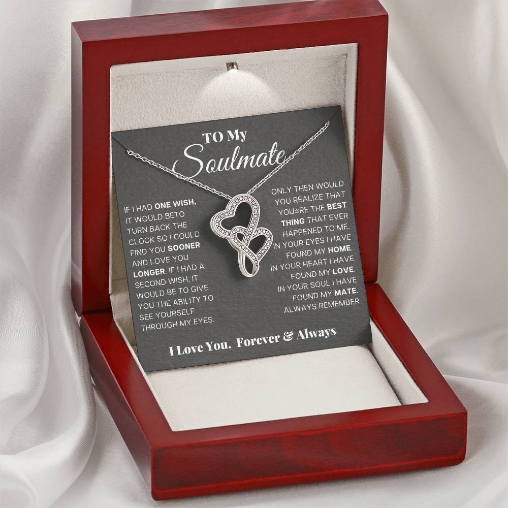 Soulmate Heart to Heart Pendant-[Heartfelt Family Gift]