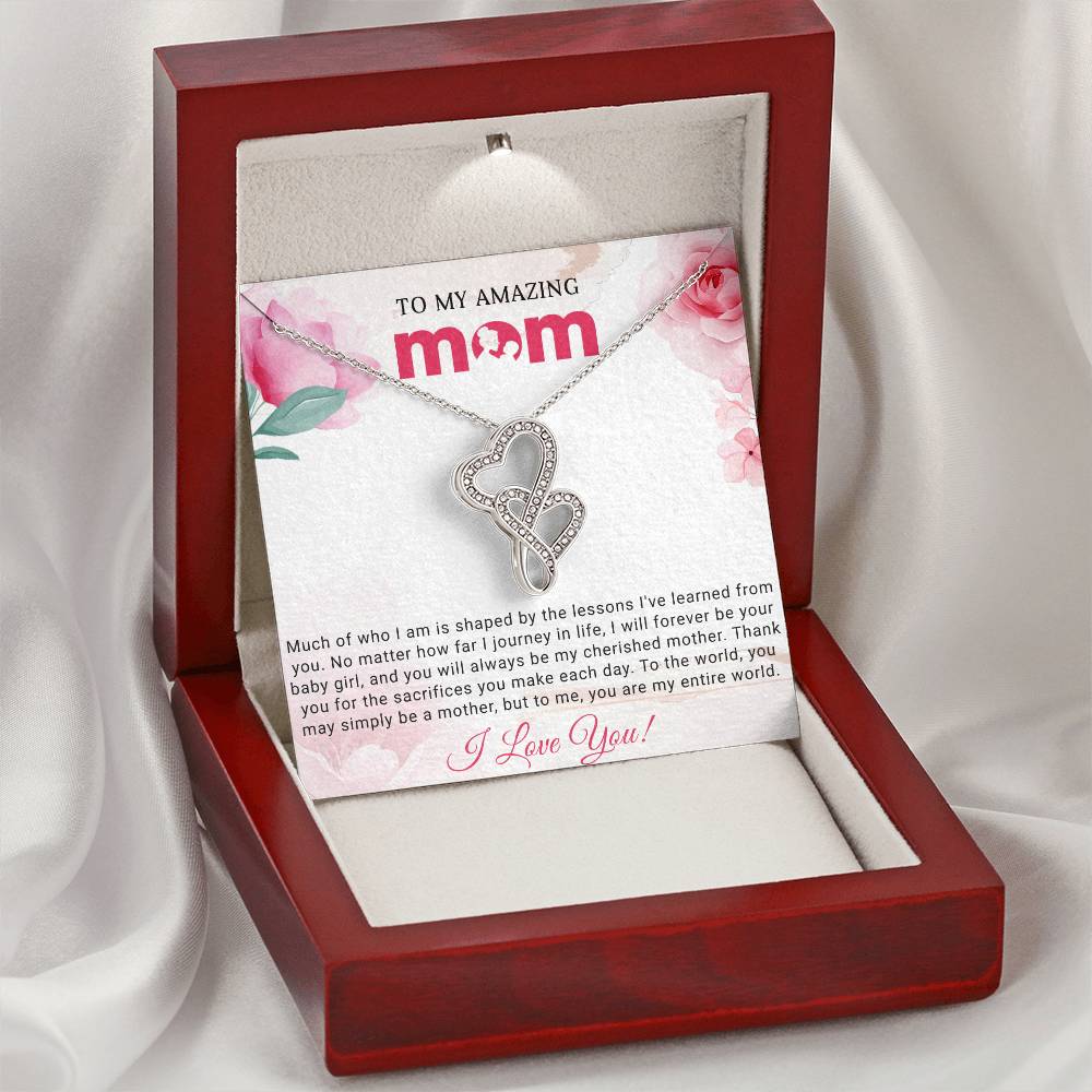 Mom Heart to Heart Necklace Gift