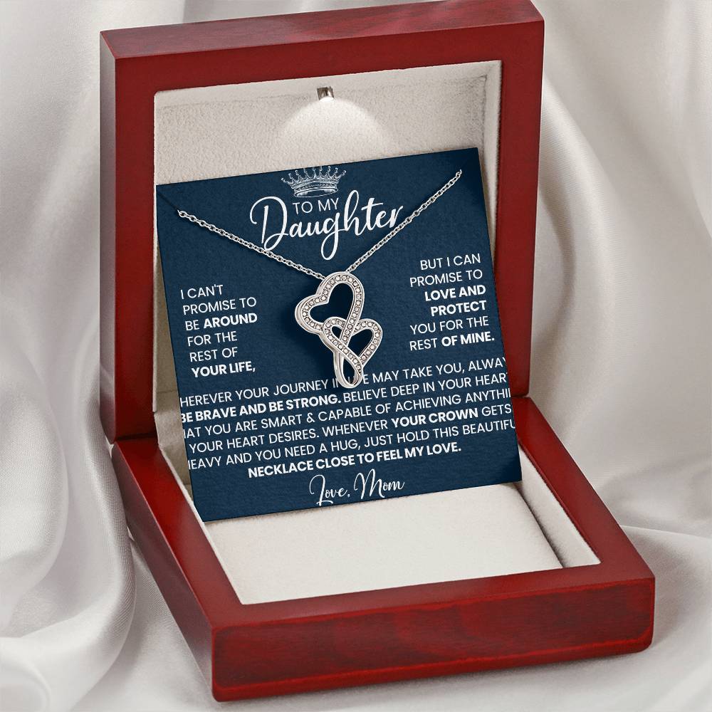 Daughter Gift from Mom - Heart to Heart necklace-[Heartfelt Family Gift]