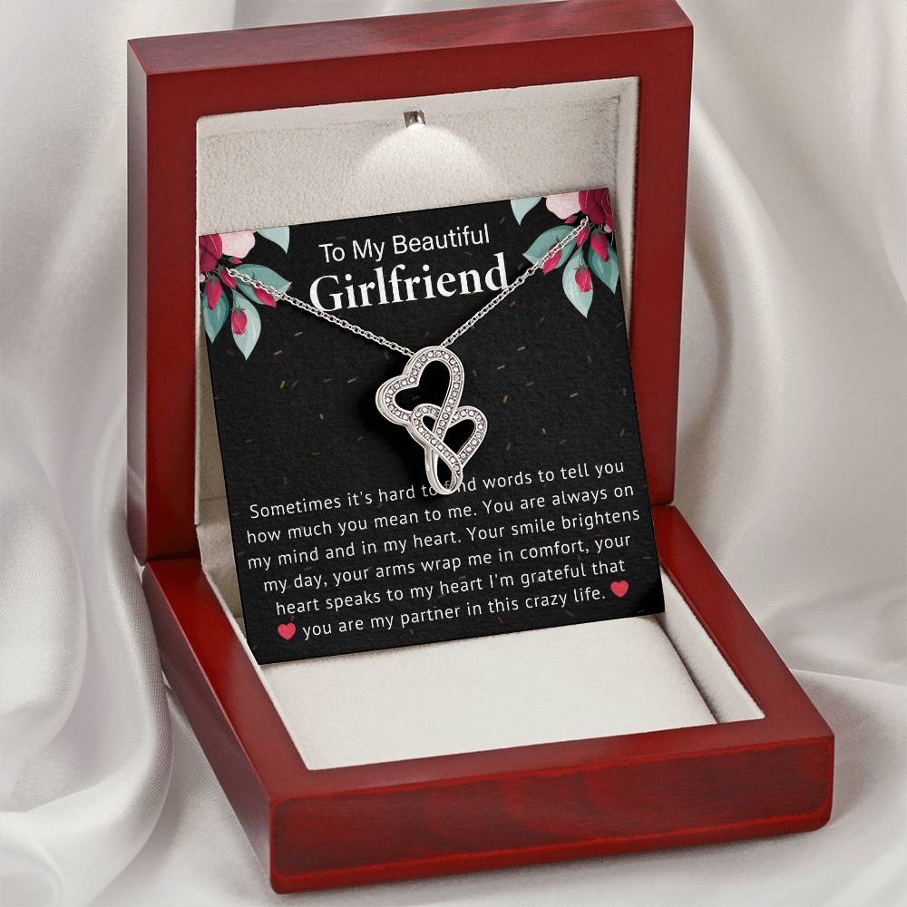 Girlfriend Heart to Heart Necklace Gift-[Heartfelt Family Gift]