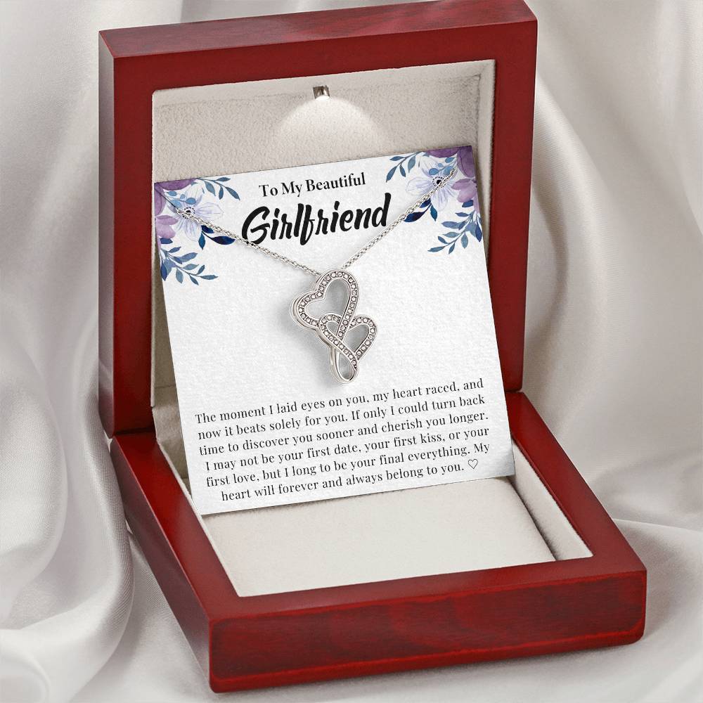 Girlfriend Heart to Heart Necklace Gift-[Heartfelt Family Gift]