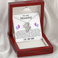 To My Mommy from Baby Bump Heart to Heart Necklace-[Heartfelt Family Gift]