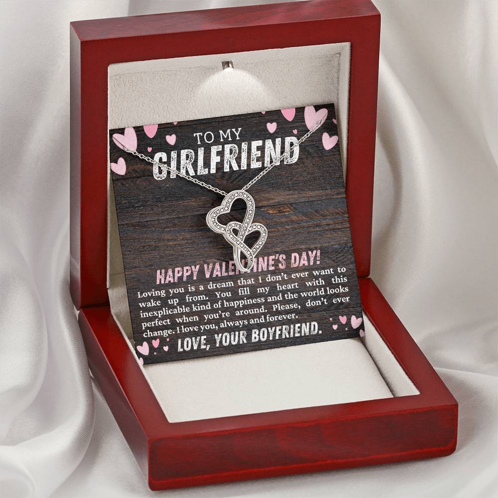 Girlfriend Heart to Heart Necklace Gift-[Heartfelt Family Gift]