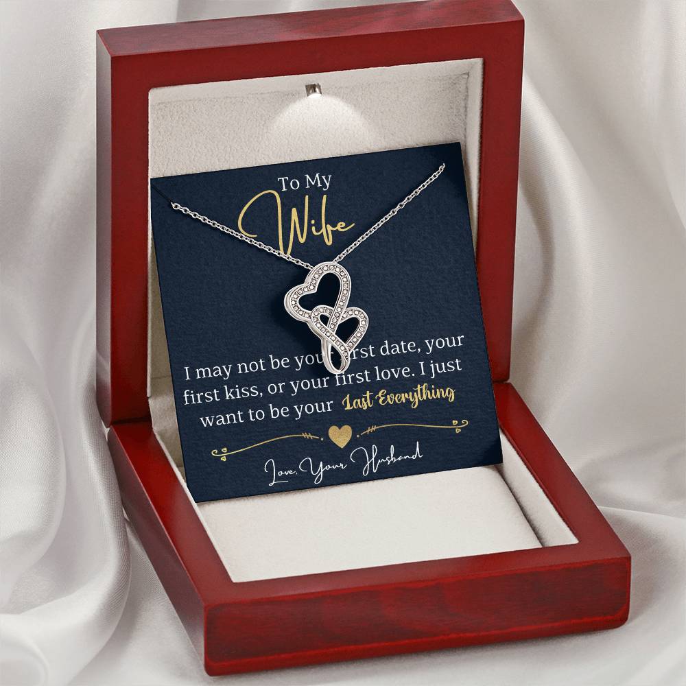 Heart to Heart Necklace The Perfect Gift for Your Wife - Handcrafted and Personalized-[Heartfelt Family Gift]