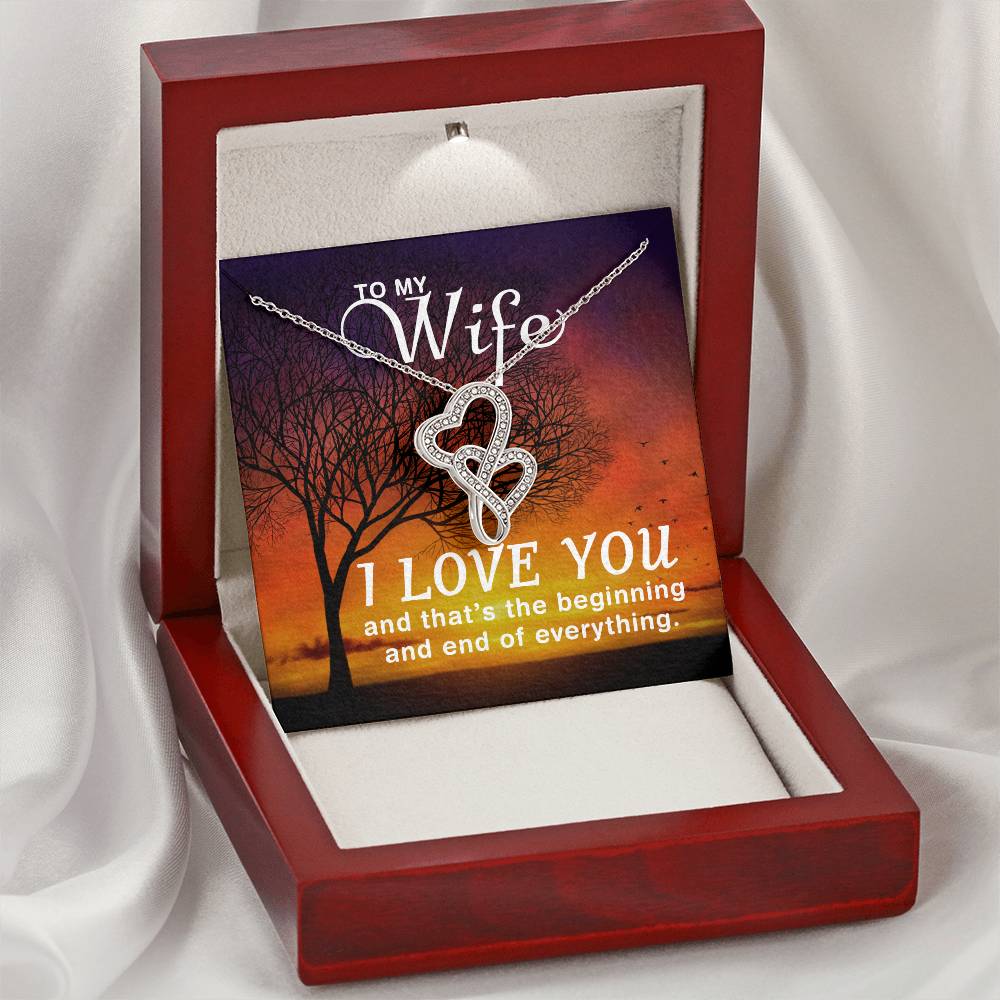 Wife Heart Necklace Gift-[Heartfelt Family Gift]
