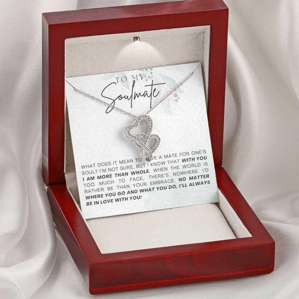Soulmate Heart to Heart Necklace Gift-[Heartfelt Family Gift]
