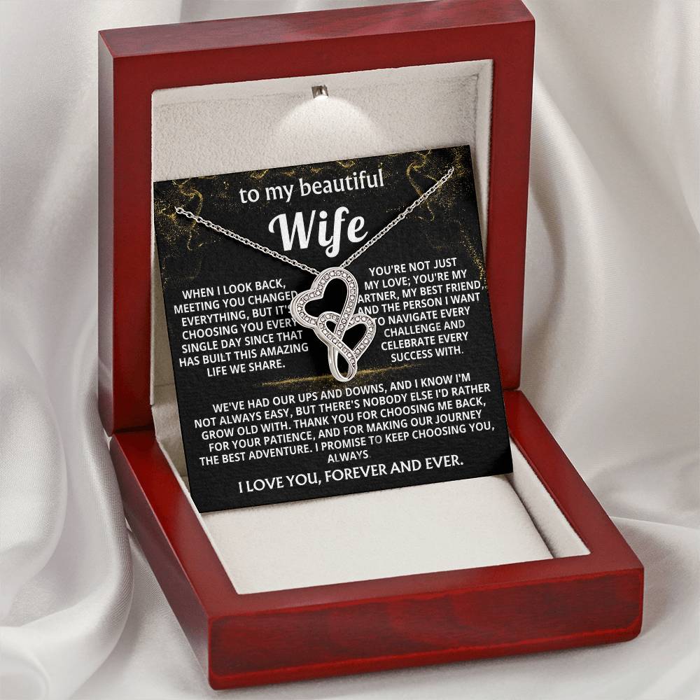 To My Wife, I choose you, always and forever. — [Lux] - Heart-to-Heart Pendant Necklace