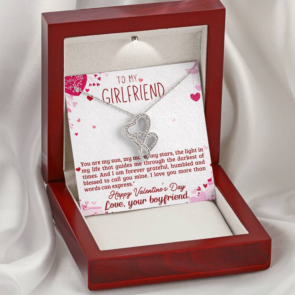 Girlfriend Gift from Boyfriend - Heart to Heart Necklace Gift-[Heartfelt Family Gift]