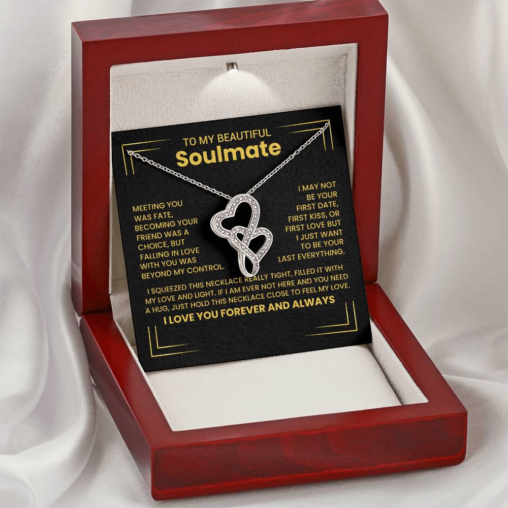 Gift for Soulmate Heart to Heart Necklace-[Heartfelt Family Gift]