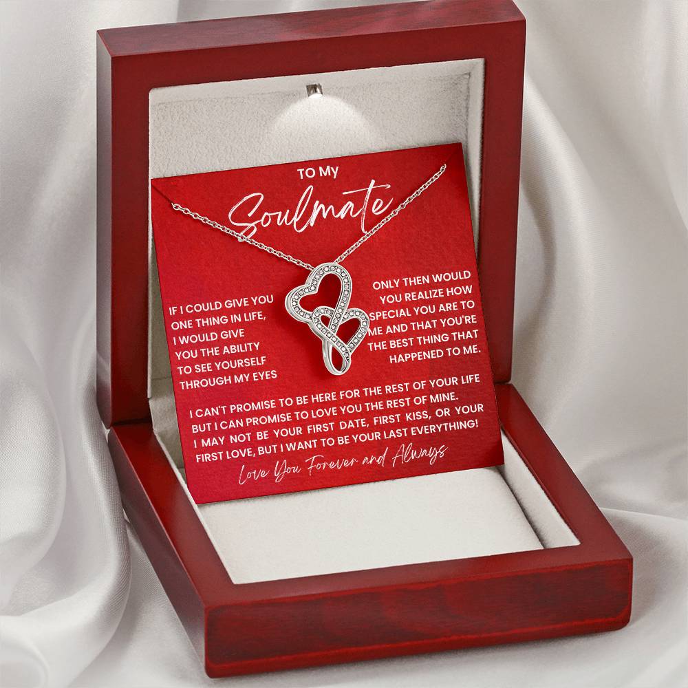 Soulmate Heart to Heart Necklace Gift-[Heartfelt Family Gift]
