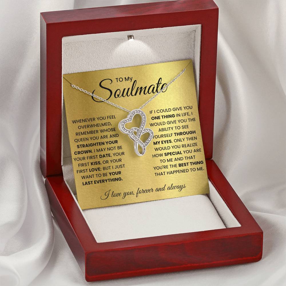 Soulmate Heart-to-Heart Necklace-[Heartfelt Family Gift]