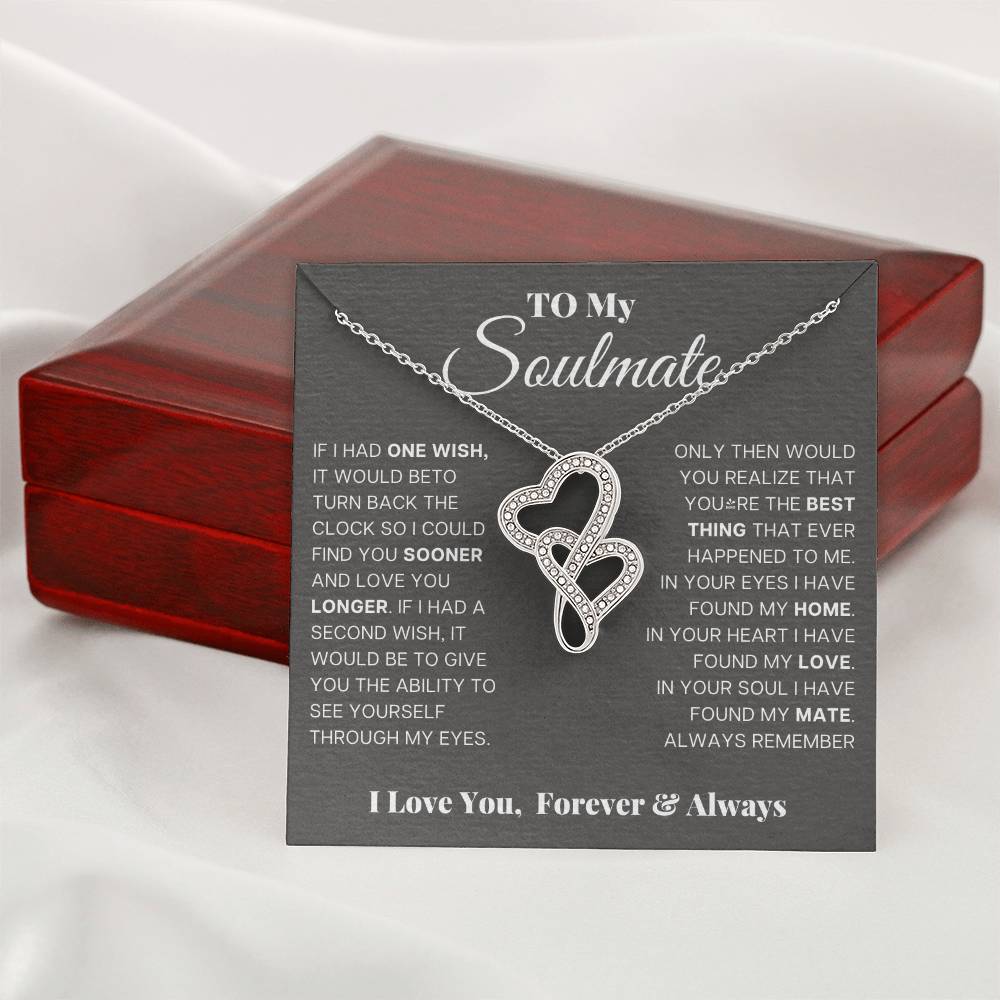 Soulmate Heart to Heart Pendant-[Heartfelt Family Gift]