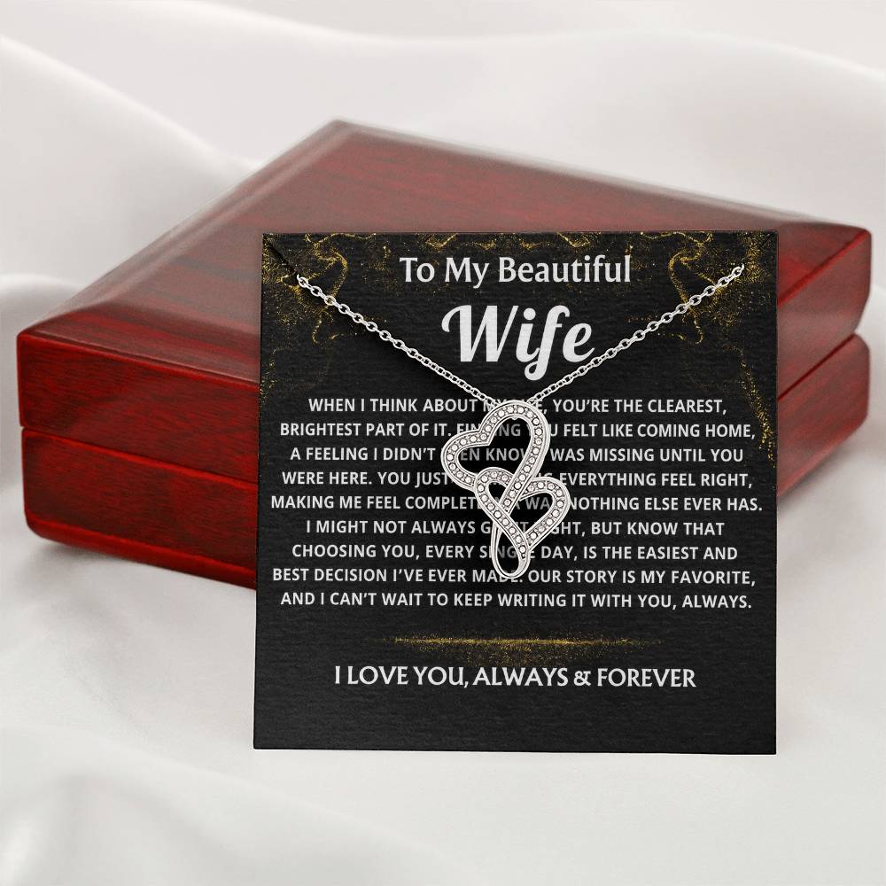 To My Wife, Finding you felt like coming home.