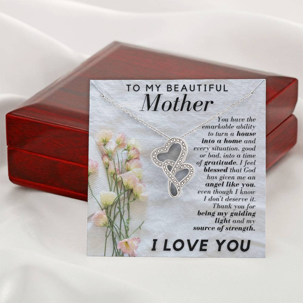 Mom Gift - Heart to Heart Necklace-[Heartfelt Family Gift]