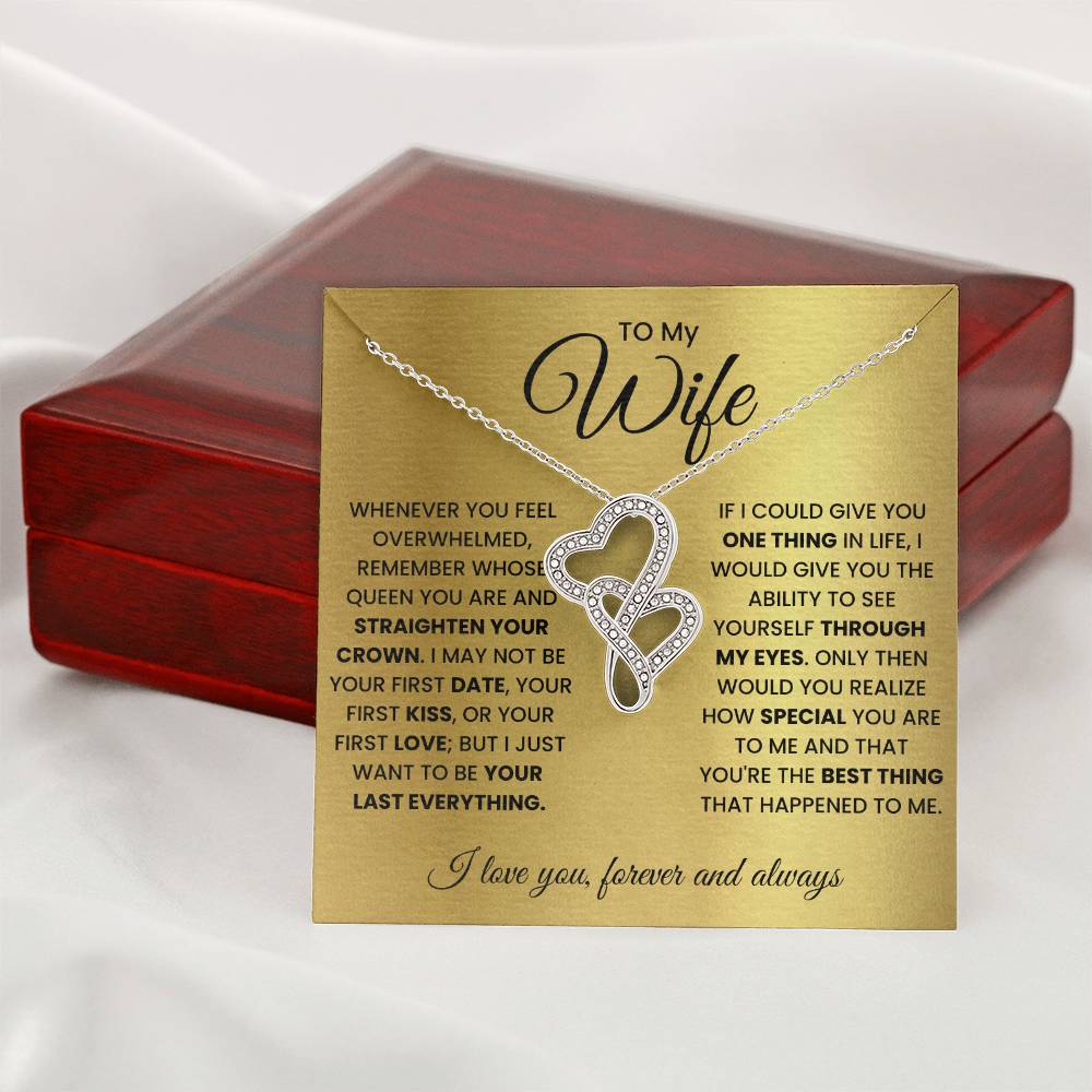 To My Wife Knot Necklace and Earring Gift Set-[Heartfelt Family Gift]