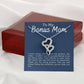Bonus Mom Heart to Heart Necklace Gift-[Heartfelt Family Gift]