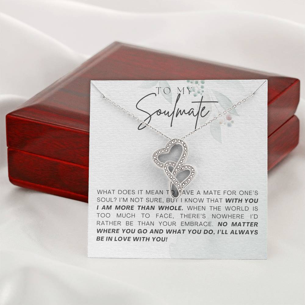 Soulmate Heart to Heart Necklace Gift-[Heartfelt Family Gift]