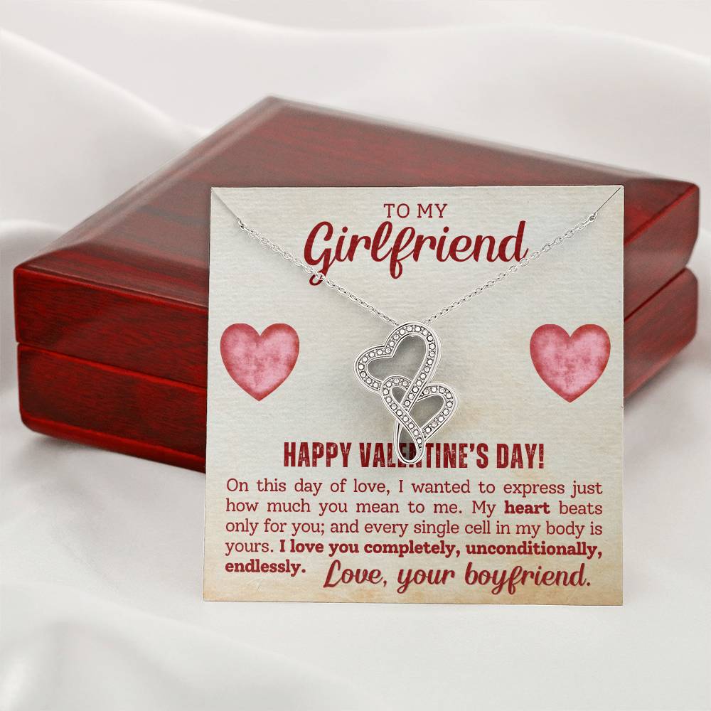 Girlfriend Heart to Heart Necklace Gift-[Heartfelt Family Gift]