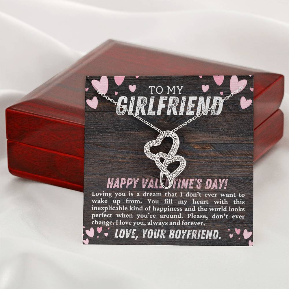 Girlfriend Heart to Heart Necklace Gift-[Heartfelt Family Gift]