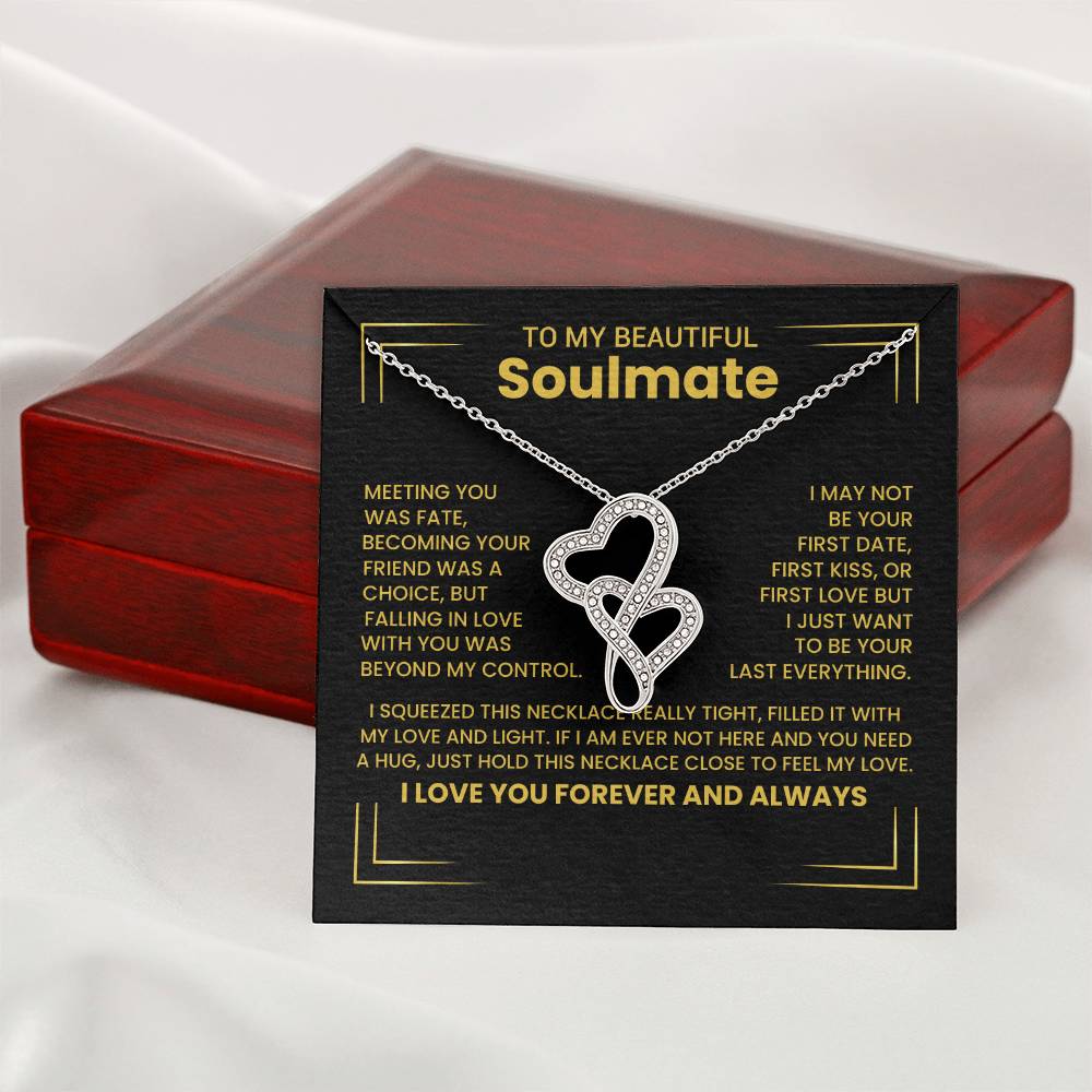 Gift for Soulmate Heart to Heart Necklace-[Heartfelt Family Gift]