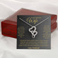 Wife Heart to Heart Necklace Gift-[Heartfelt Family Gift]