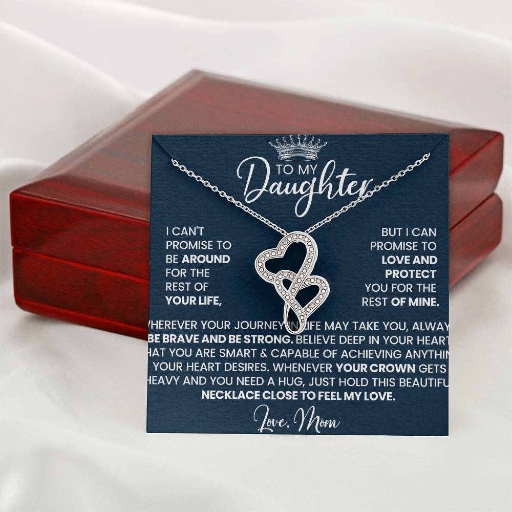 Daughter Gift from Mom - Heart to Heart necklace-[Heartfelt Family Gift]