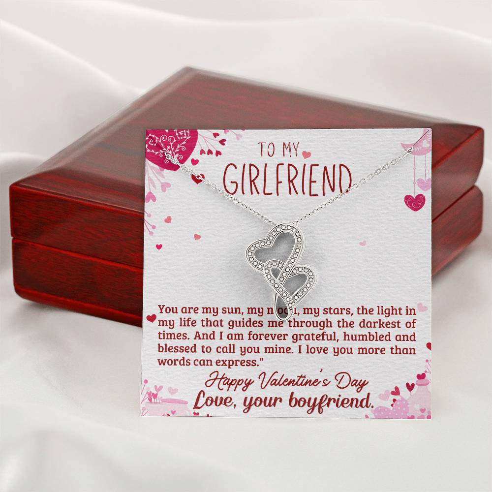 Girlfriend Gift from Boyfriend - Heart to Heart Necklace Gift-[Heartfelt Family Gift]