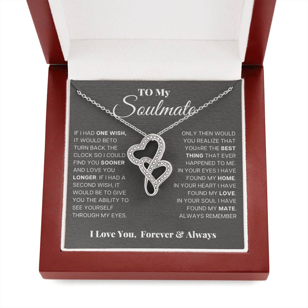 Soulmate Heart to Heart Pendant-[Heartfelt Family Gift]