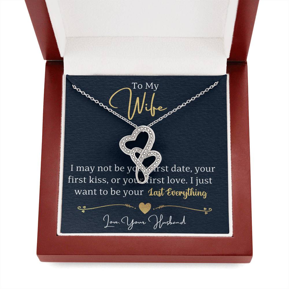Heart to Heart Necklace The Perfect Gift for Your Wife - Handcrafted and Personalized-[Heartfelt Family Gift]