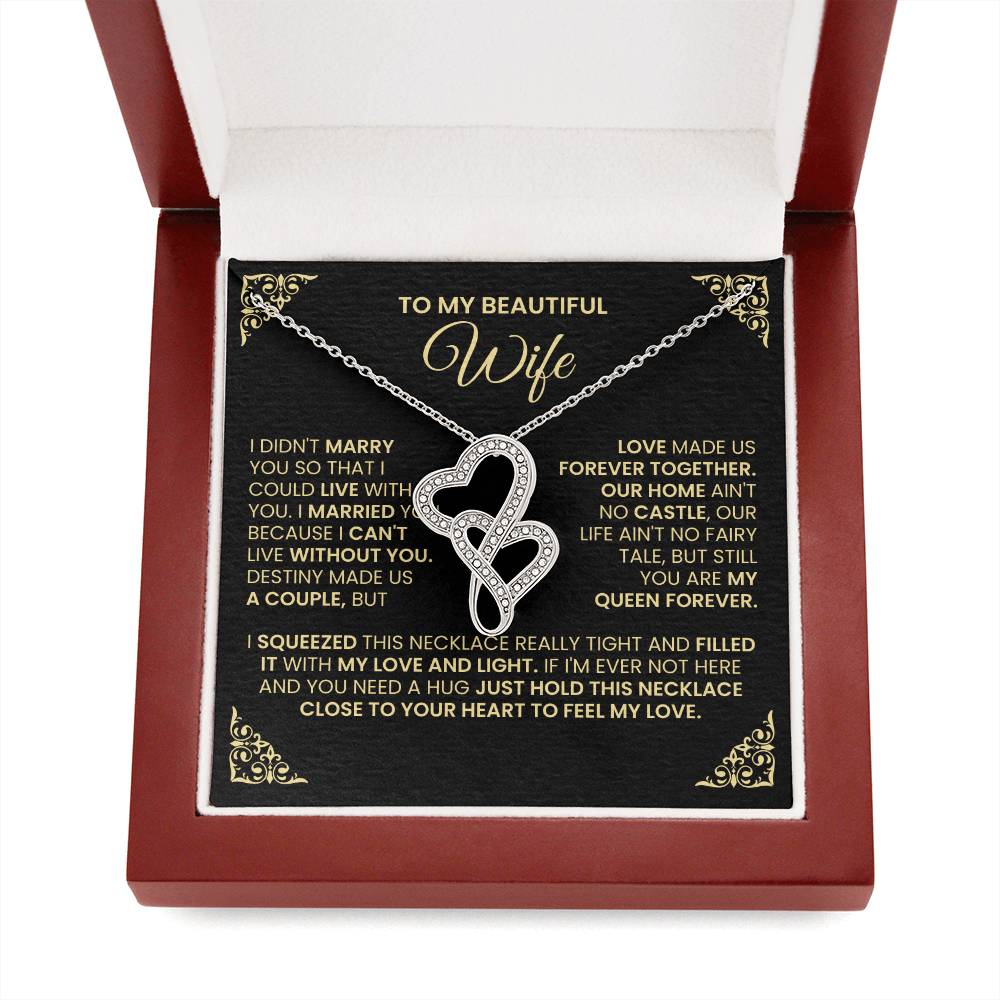 Gift For Wife Hearts Necklace-[Heartfelt Family Gift]