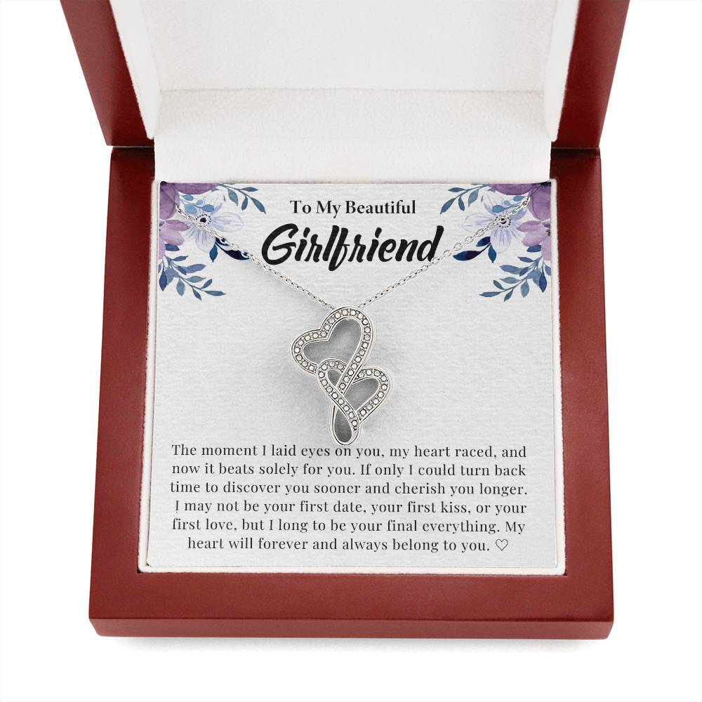 Girlfriend Heart to Heart Necklace Gift-[Heartfelt Family Gift]