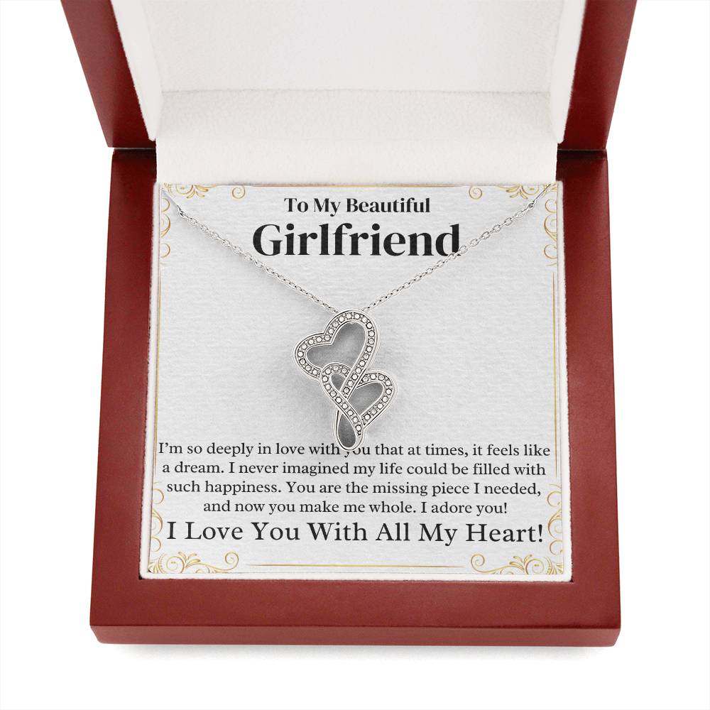 Girlfriend Heart to Heart Necklace Gift-[Heartfelt Family Gift]
