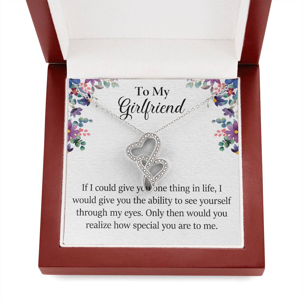 Girlfriend Heart to Heart Necklace Gift-[Heartfelt Family Gift]