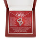Wife Heart to Heart Necklace Gift-[Heartfelt Family Gift]