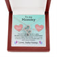 Mommy from Baby Heart to Heart Necklace-[Heartfelt Family Gift]