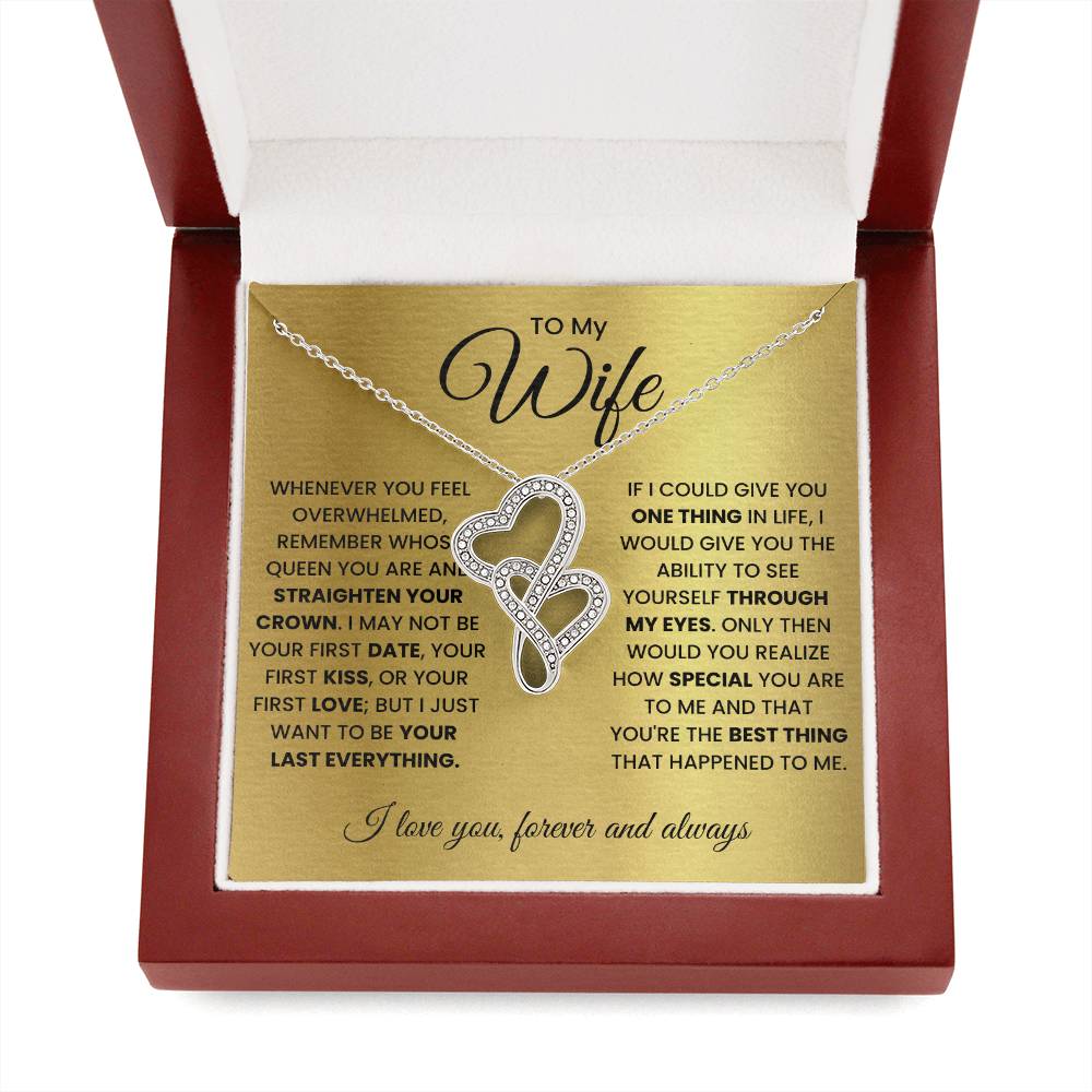 To My Wife Knot Necklace and Earring Gift Set-[Heartfelt Family Gift]