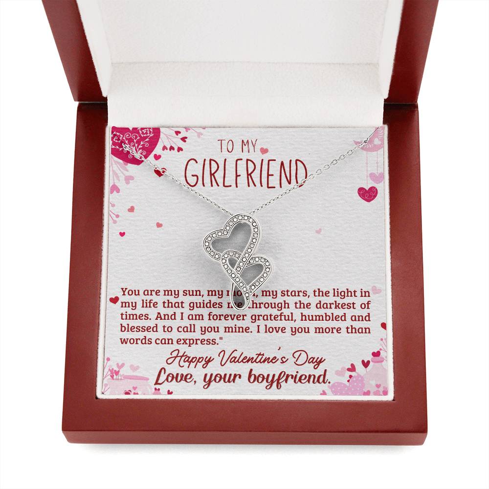 Girlfriend Gift from Boyfriend - Heart to Heart Necklace Gift-[Heartfelt Family Gift]