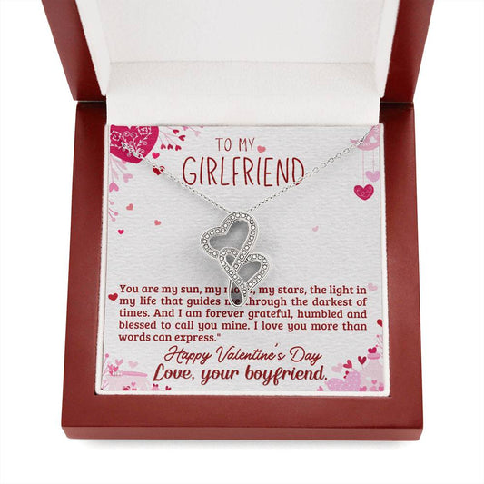 Girlfriend Gift from Boyfriend - Heart to Heart Necklace Gift-[Heartfelt Family Gift]