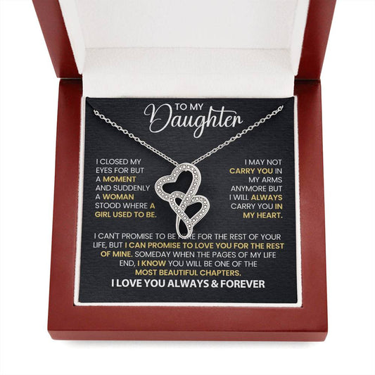 Daughter Gift - Always Carry You in My Heart  Necklace-[Heartfelt Family Gift]