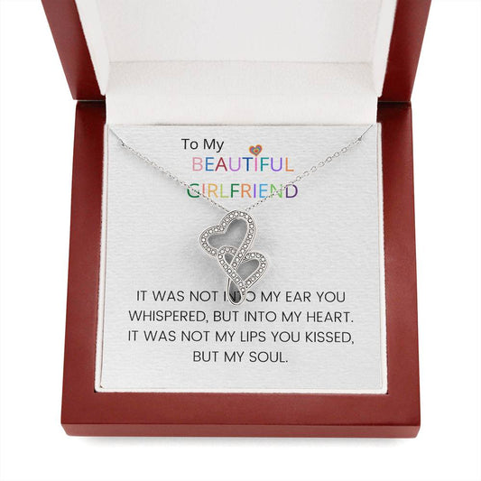 Girlfriend Heart to Heart Necklace Gift-[Heartfelt Family Gift]