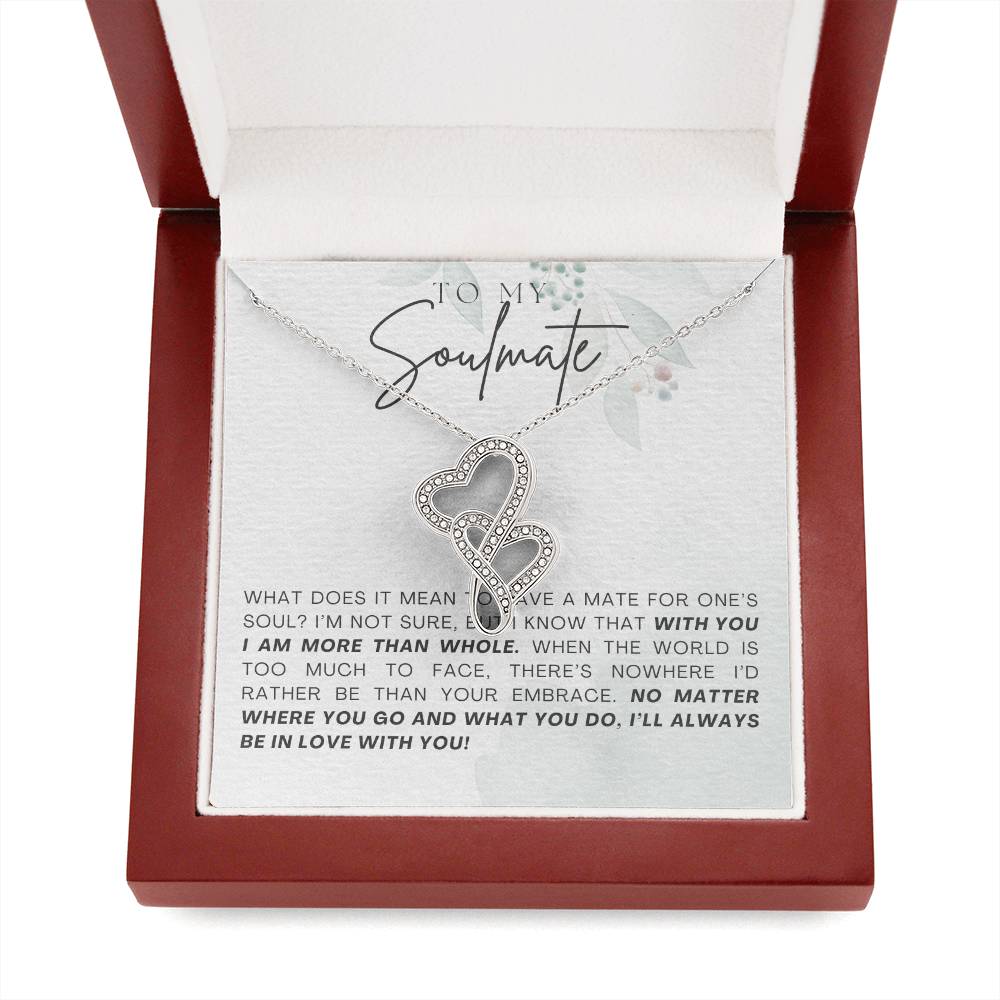Soulmate Heart to Heart Necklace Gift-[Heartfelt Family Gift]