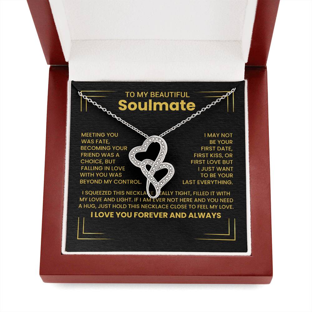 Gift for Soulmate Heart to Heart Necklace-[Heartfelt Family Gift]