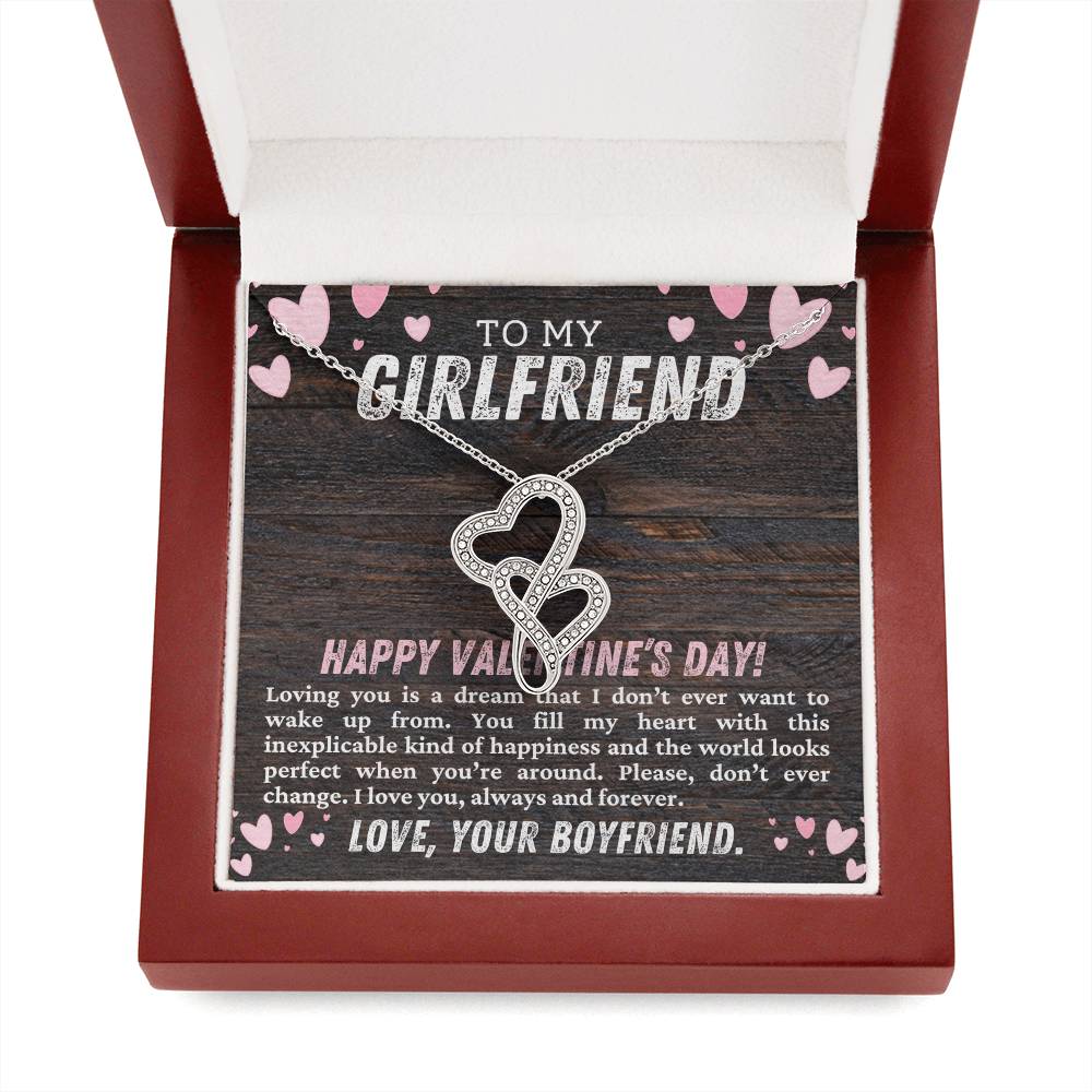 Girlfriend Heart to Heart Necklace Gift-[Heartfelt Family Gift]