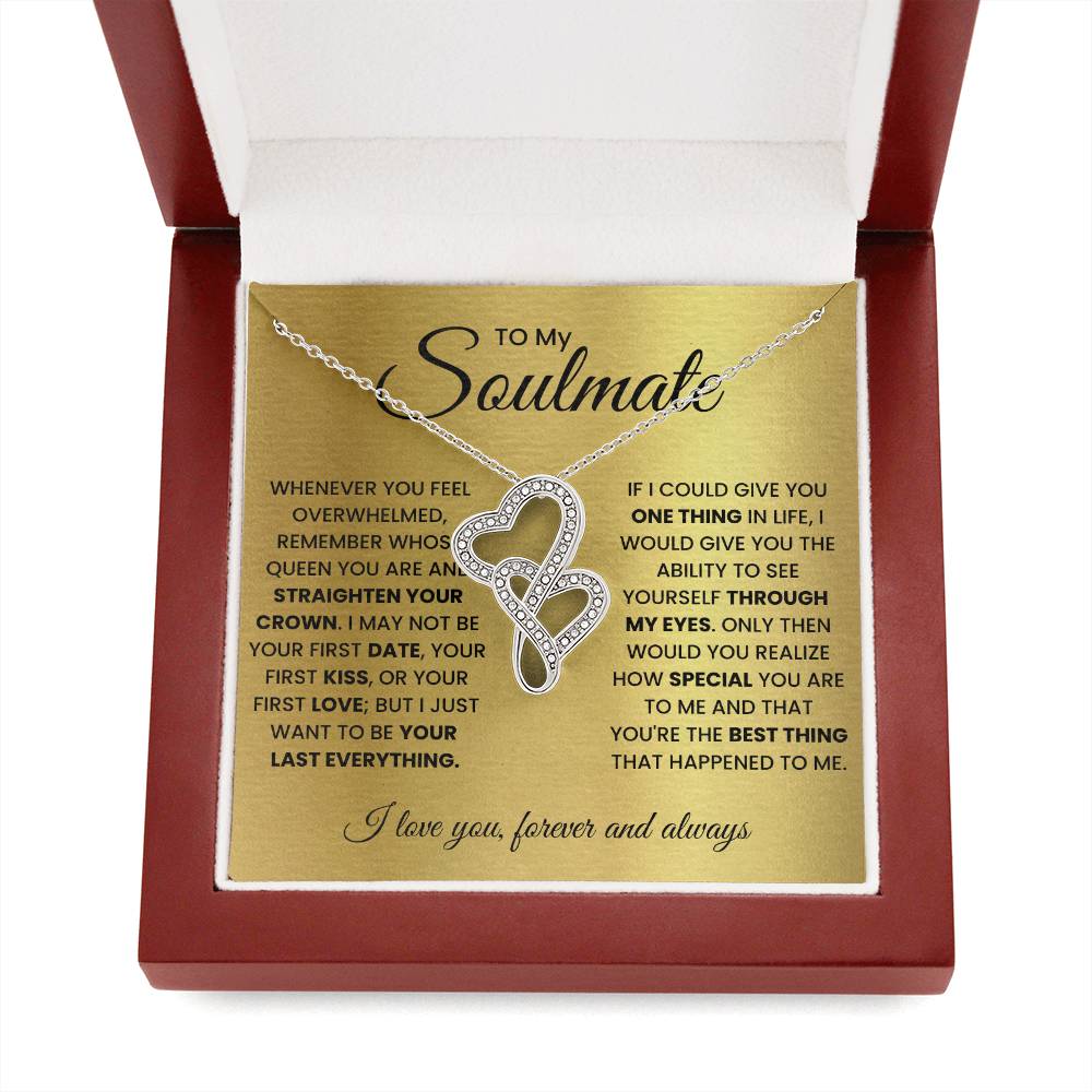 Soulmate Heart-to-Heart Necklace-[Heartfelt Family Gift]