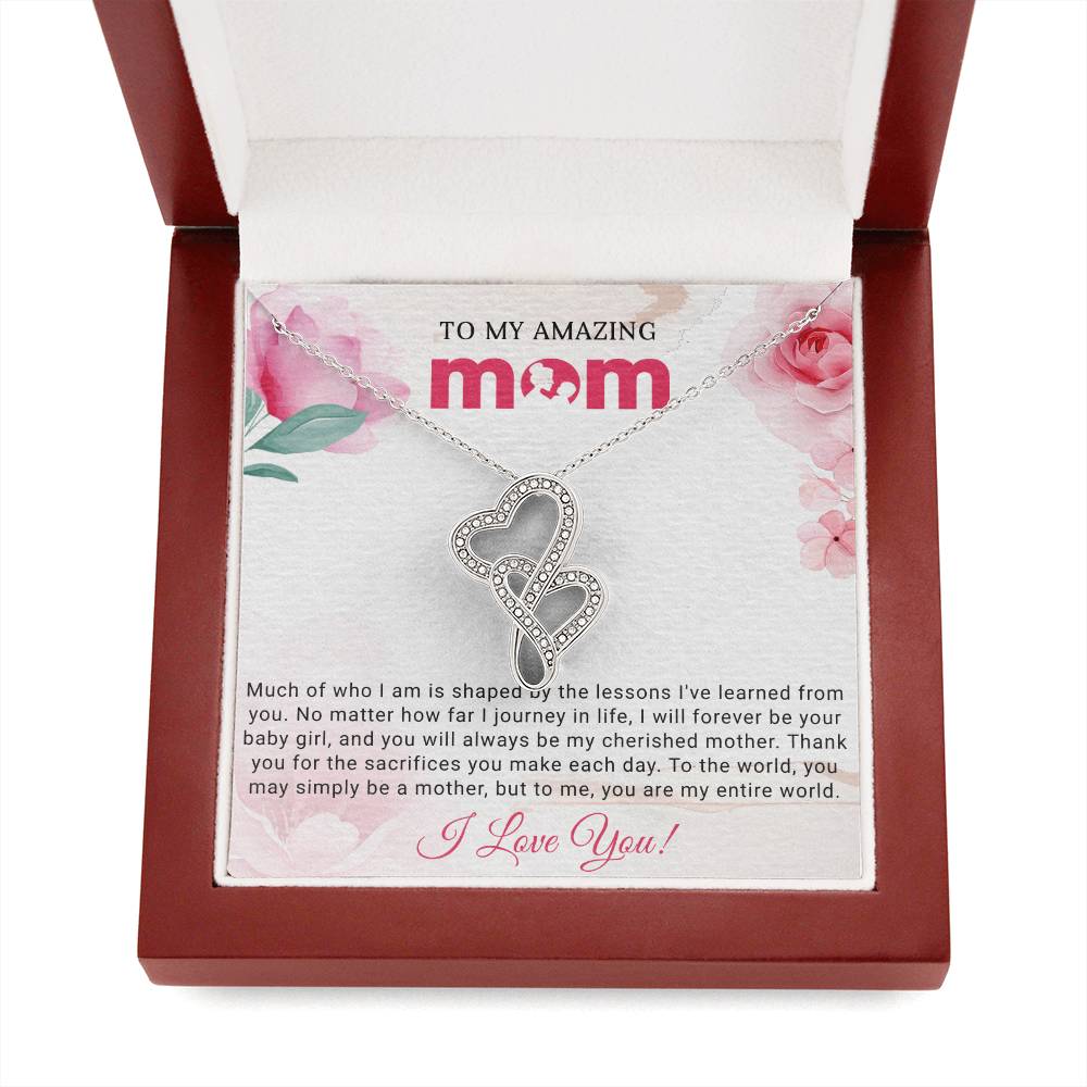 Mom Heart to Heart Necklace Gift