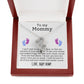 To My Mommy from Baby Bump Heart to Heart Necklace-[Heartfelt Family Gift]