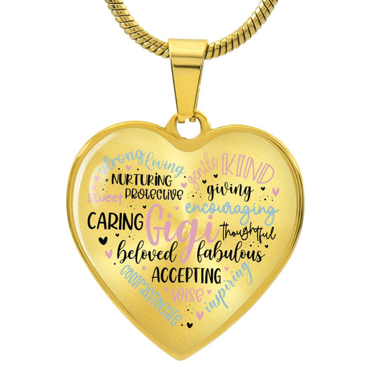Gigi Heart Necklace-[Heartfelt Family Gift]