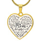 Mom Engraved Heart Pendant-[Heartfelt Family Gift]