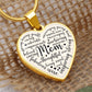 Mom Engraved Heart Pendant-[Heartfelt Family Gift]