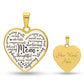 Mom Engraved Heart Pendant-[Heartfelt Family Gift]